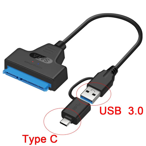 Usb Sata Cable Sata 3 To Usb 3.0 Adapter Computer Cables Connectors Usb Sata Adapter Cable Support 2.5 Inches Ssd Hdd Hard Drive